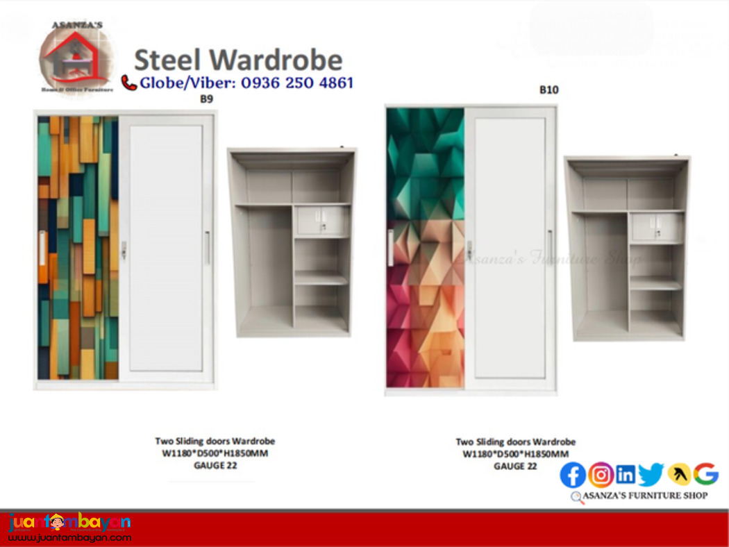 Steel Wardrobe Cabinet for Sale