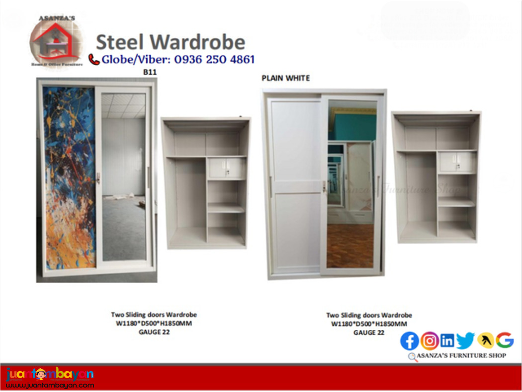 Steel Wardrobe Cabinet for Sale