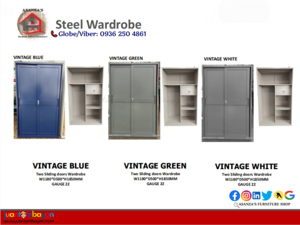 Steel Wardrobe Cabinet for Sale