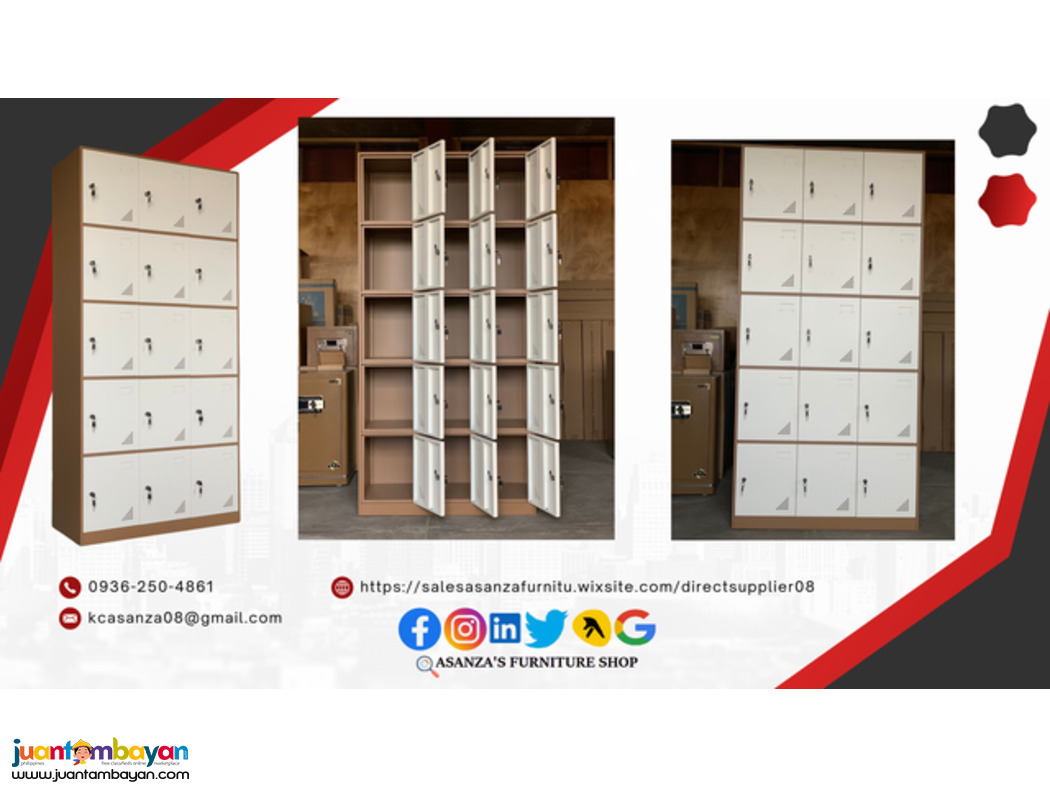 STEEL LOCKER CABINET (3-4-6-8-9-15-18-20-24 DOOR)