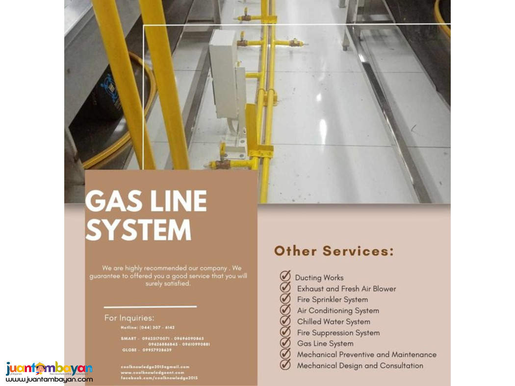 GAS LINE SYSTEM;;; GAS LINE