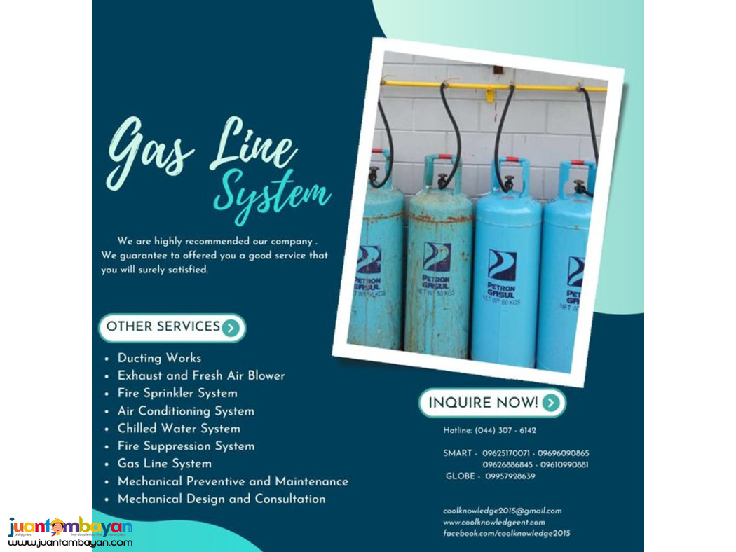 GAS LINE SYSTEM;;; GAS LINE