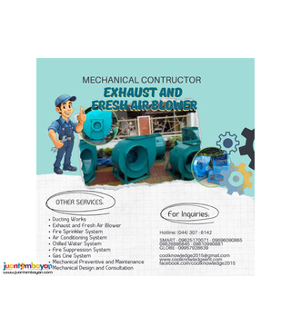 supply for exhaust; fresh air blower