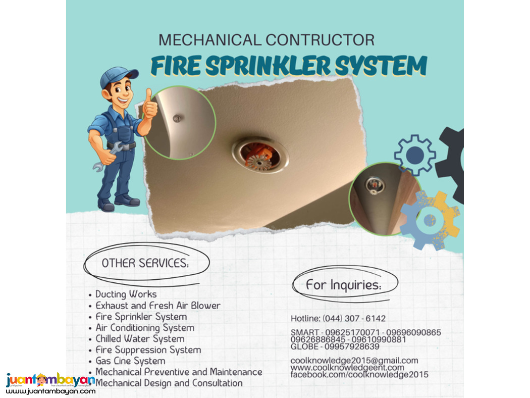 SPRINKLER SPRINKLER:: INSTALLATION AND SUPPLY
