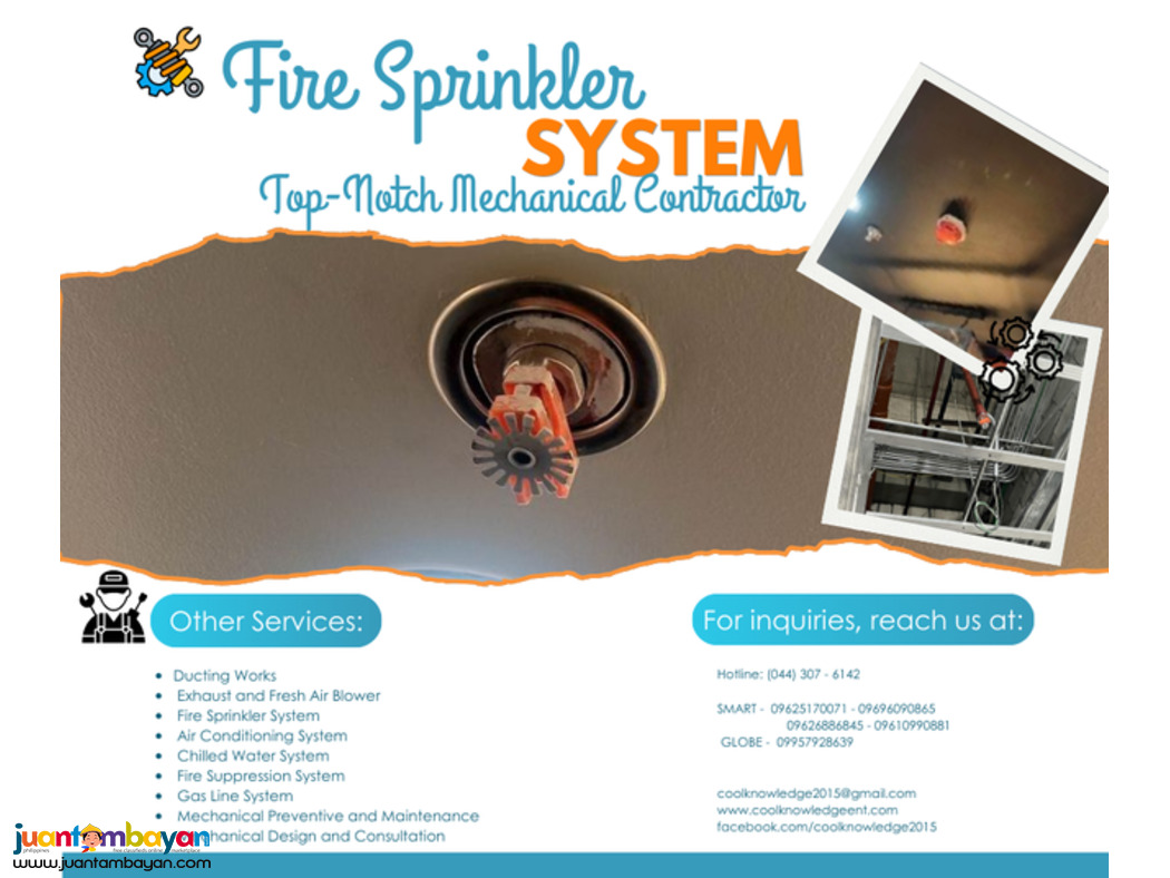 SPRINKLER SPRINKLER:: INSTALLATION AND SUPPLY