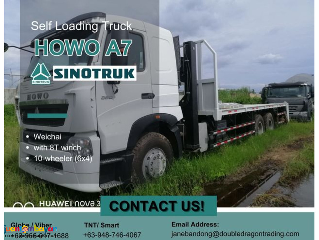 HOWO A7 6X4 SELF LOADING TRUCK WITH 8T WINCH 