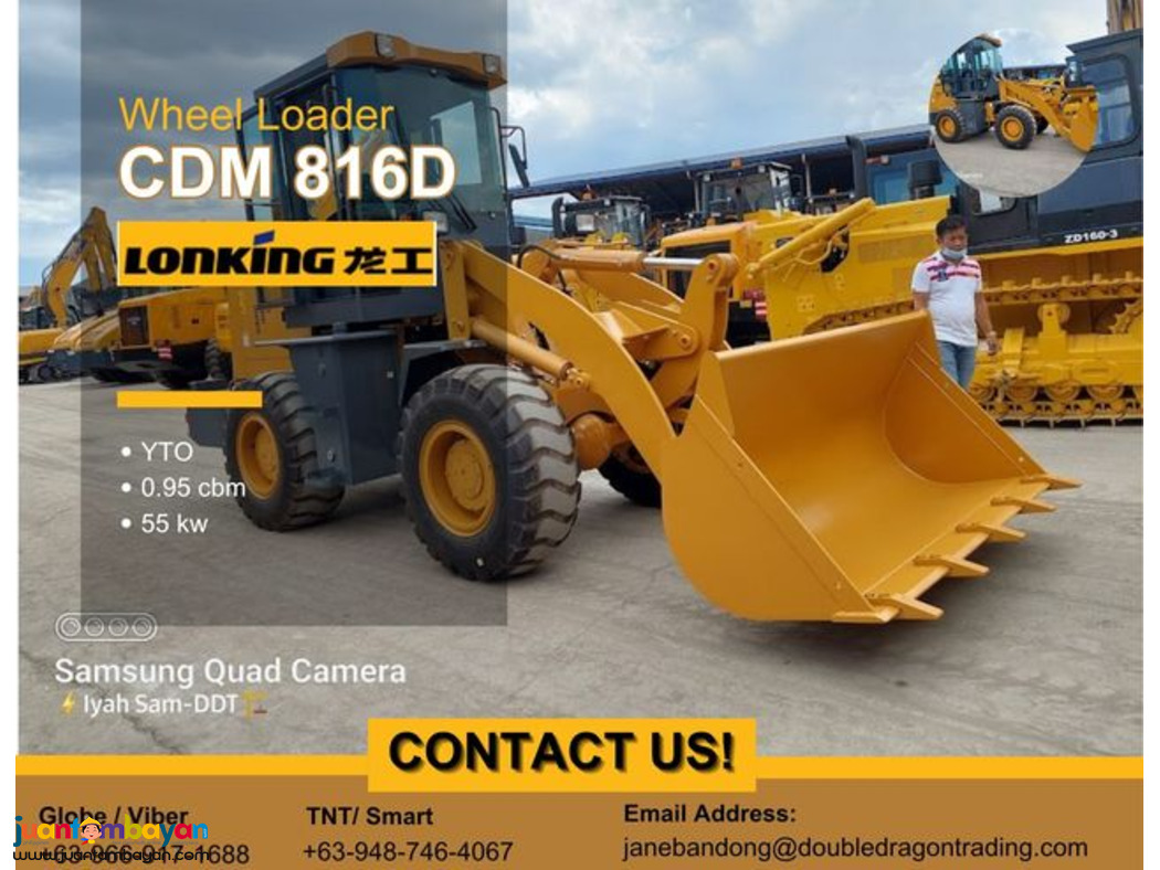 LONKING CDM816D WHEEL LOADER 0.95CBM.