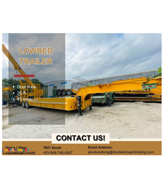 LOWBED TRAILER TWO-AXLE 40FT. 45 TONS 