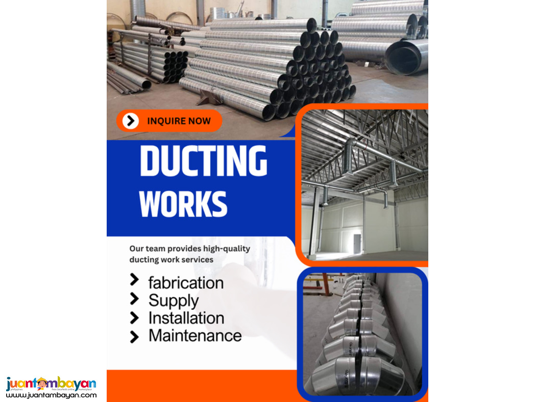 Ducting Works// fabrication, Supply, installation and maintenance Ducting Works// fabrication, Supply, installation and maintenance