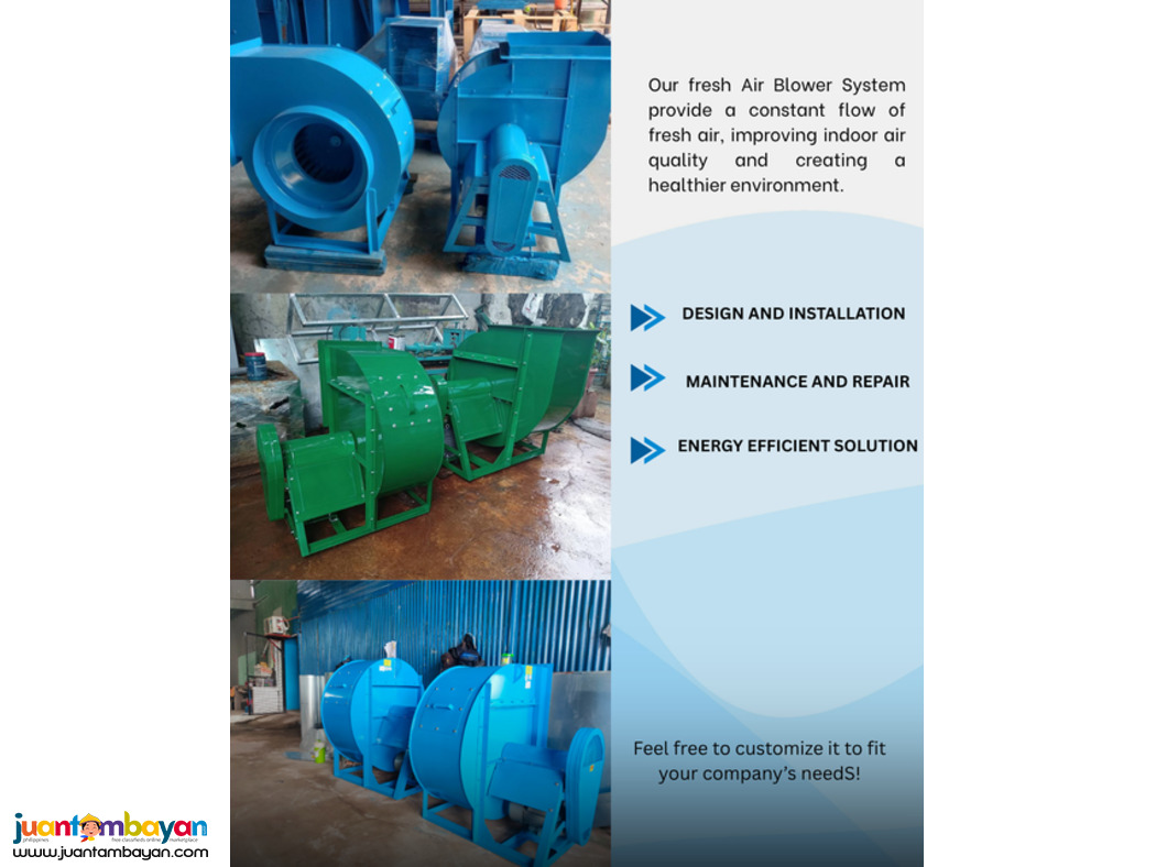Exhaust AND FRESH AIR BLOWER ++ Supply and installation ----