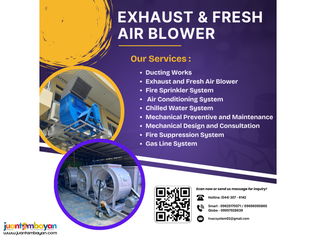Exhaust & Fresh Air Blower (Repair & Maintenance)