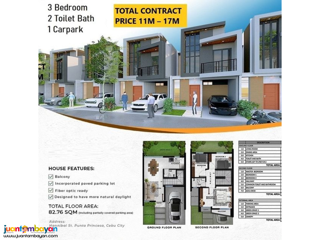 SPACIOUS MODERN TOWNHOUSE CEBU CITY CLARENDON RESIDENCES