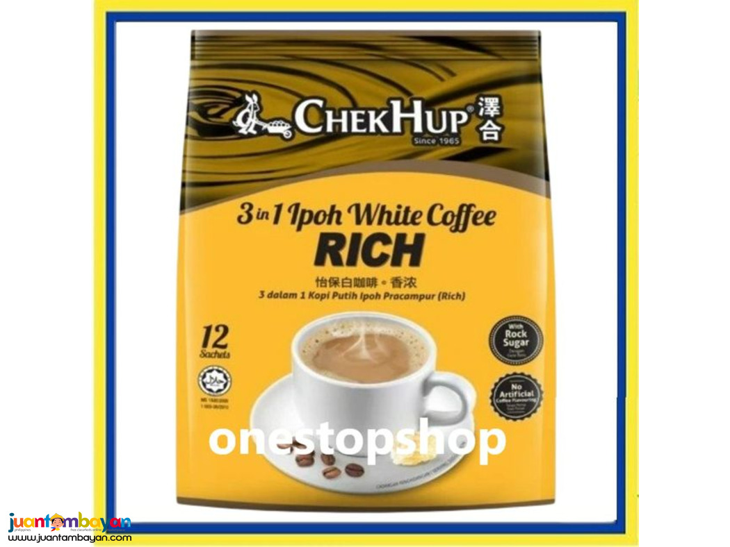 Chek Hup CHEKHUP 3-in-1 Ipoh White Coffee Rich 12 x 40g