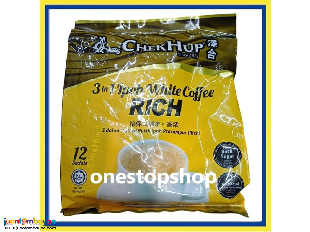 Chek Hup CHEKHUP 3-in-1 Ipoh White Coffee Rich 12 x 40g