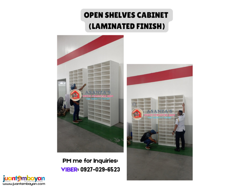 OPEN SHELVES CABINET | LAMINATED FINISH 