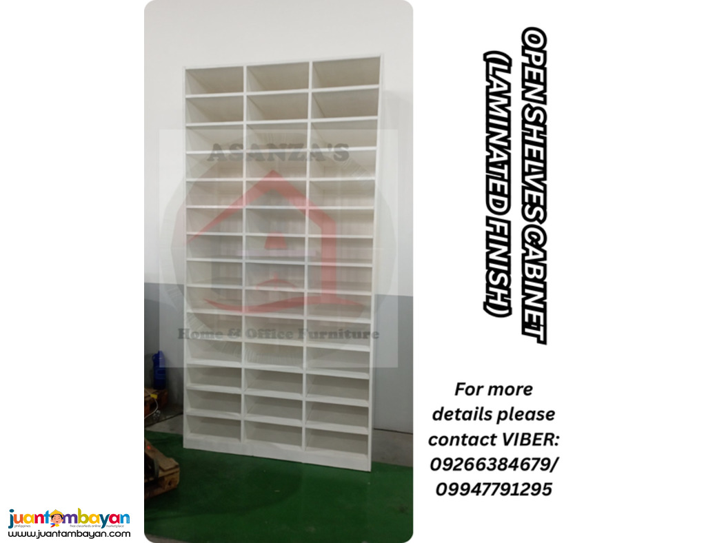 OPEN SHELVES CABINET (LAMINATED FINISH)