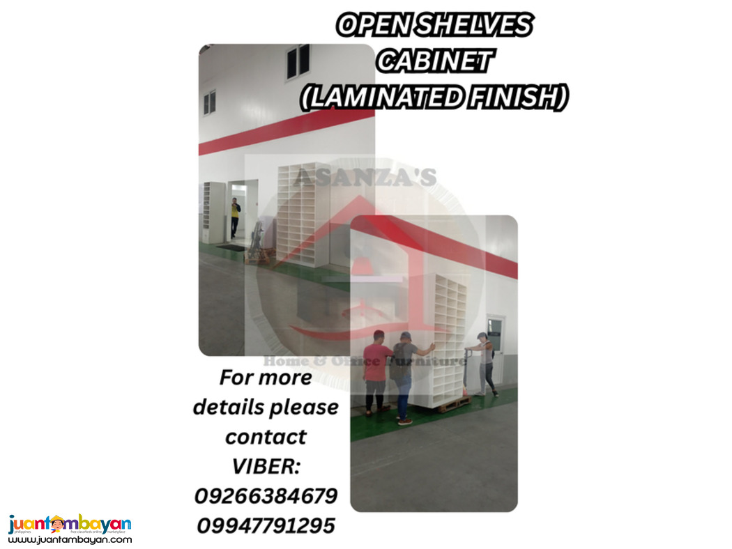 OPEN SHELVES CABINET (LAMINATED FINISH)