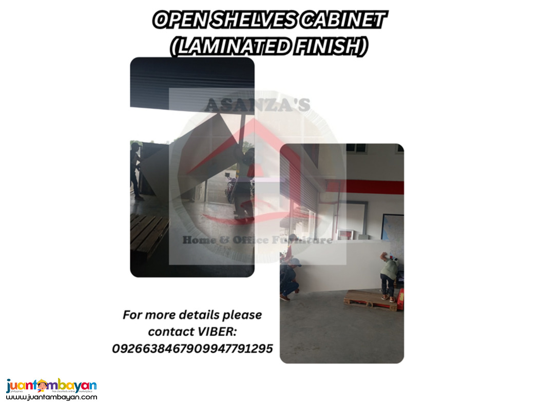 OPEN SHELVES CABINET (LAMINATED FINISH)