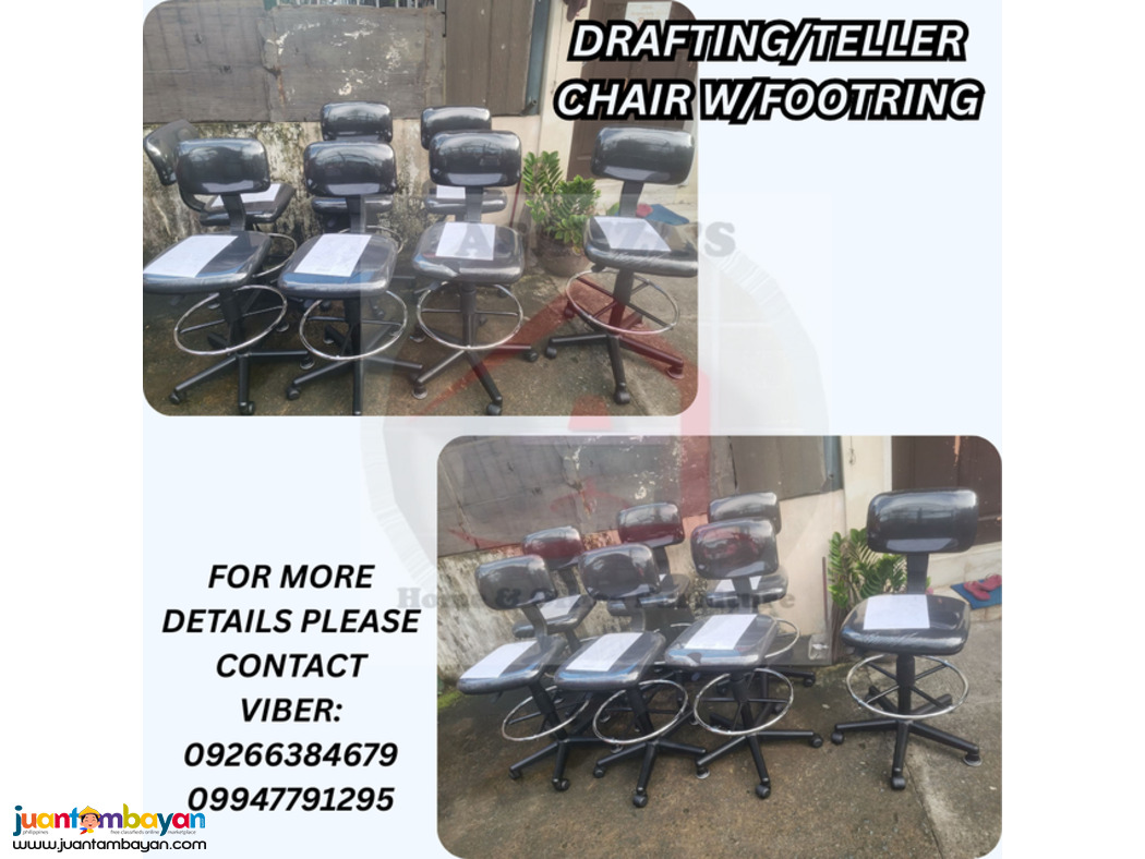 DRAFTING/TELLER CHAIR W/FOOTRING
