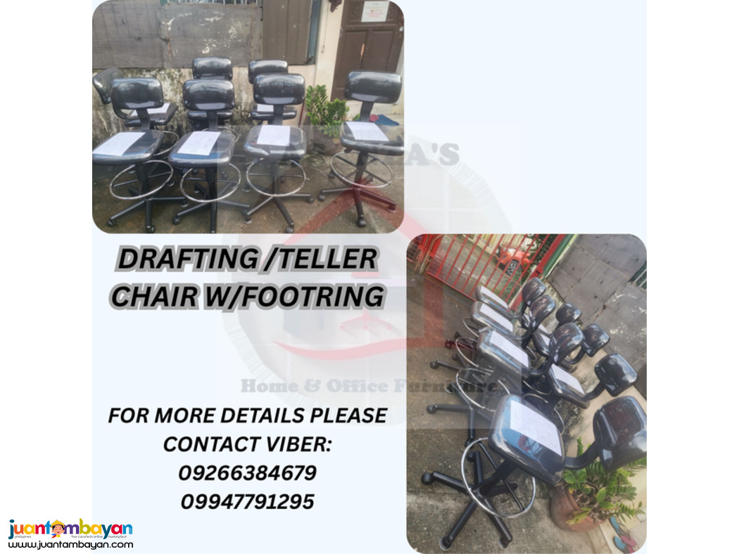 DRAFTING/TELLER CHAIR W/FOOTRING