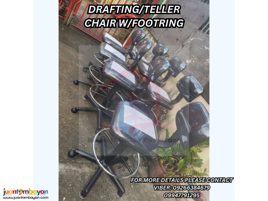 DRAFTING/TELLER CHAIR W/FOOTRING