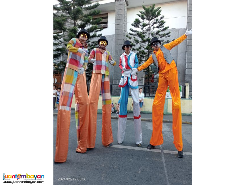 Party Entertainment, acrobatics show, stilt walker, juggler