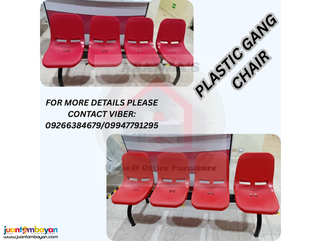 PLASTIC OFFICE GANG CHAIR