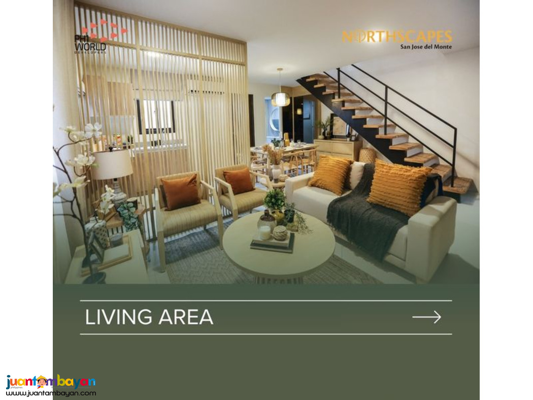 Salana 3BR Townhouse 132sqm. Northscapes SJDM Bulacan
