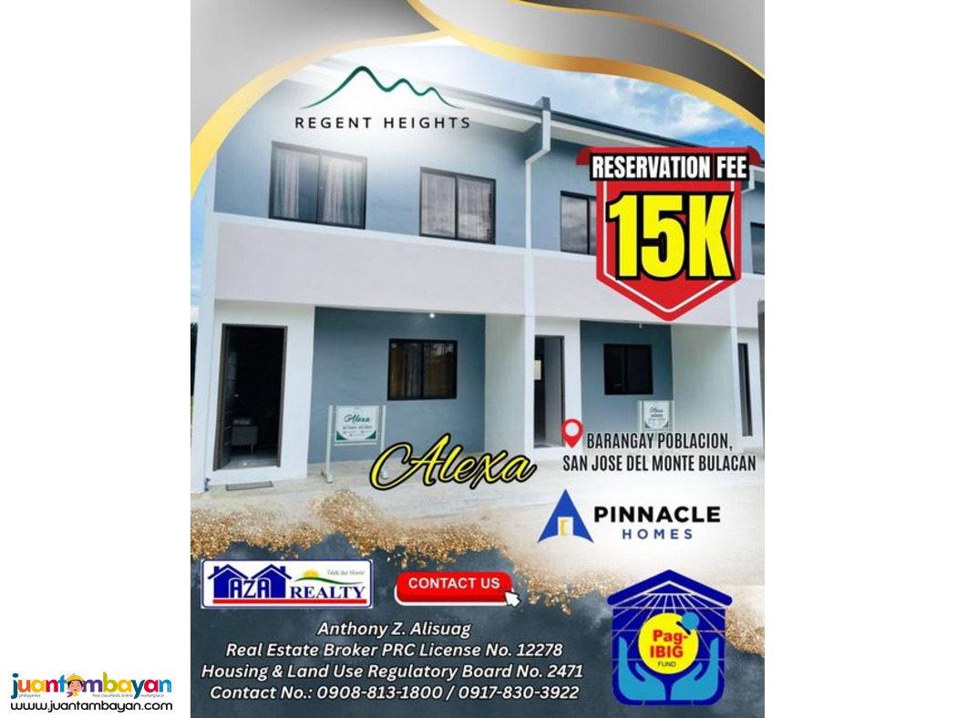 Alexa 2BR Townhouse Regent heights San Jose Del Monte Bulacan