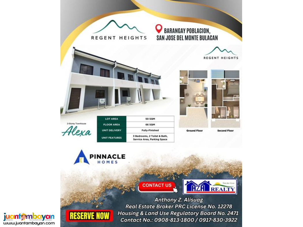 Alexa 2BR Townhouse Regent heights San Jose Del Monte Bulacan