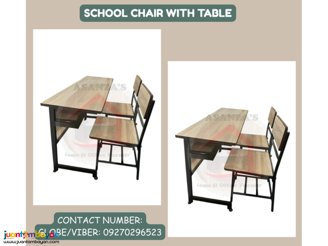 SCHOOL CHAIR WITH TABLE 