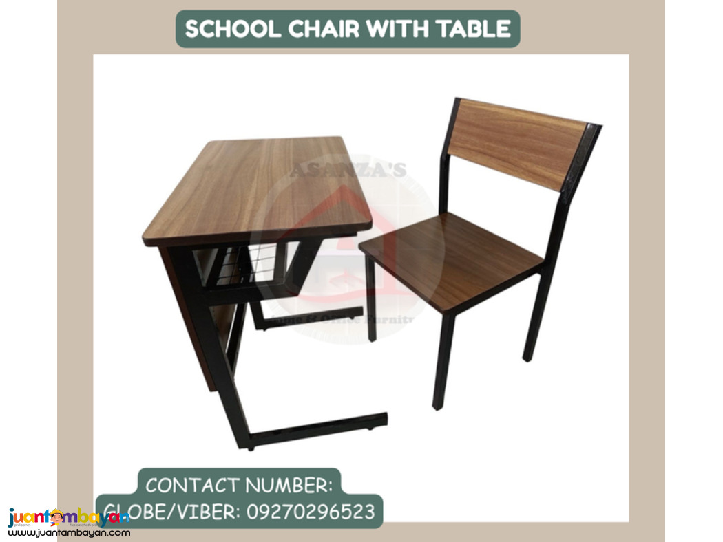 SCHOOL CHAIR WITH TABLE 