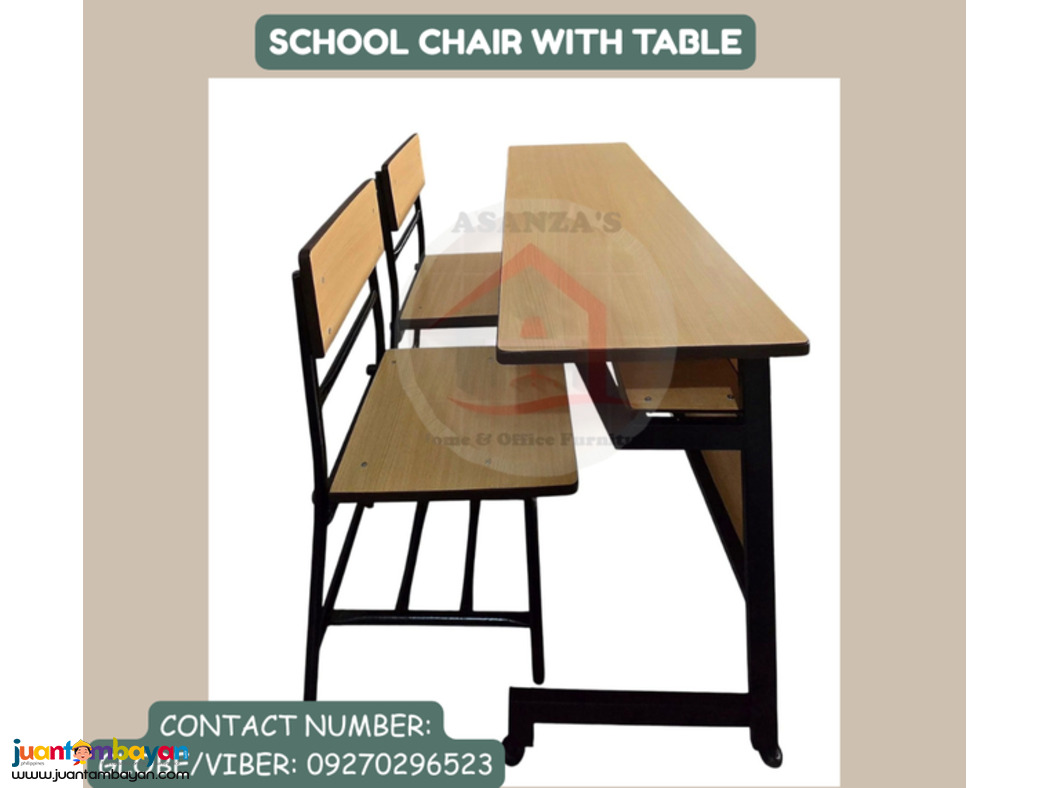 SCHOOL CHAIR WITH TABLE 