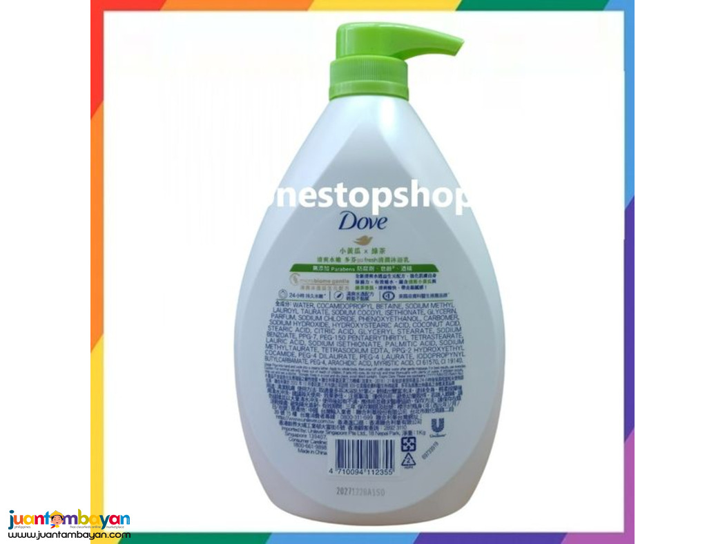 Dove Go Fresh Cucumber and Green Tea Body Wash 1000mL 多芬 小黃瓜×綠茶 沐浴露