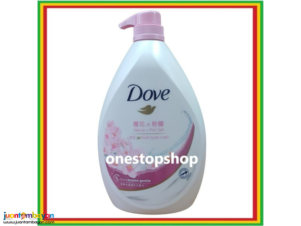 Dove Go Fresh Sakura + Pink Salt  Body Wash 1000mL 多芬 櫻花×粉鹽 沐浴露