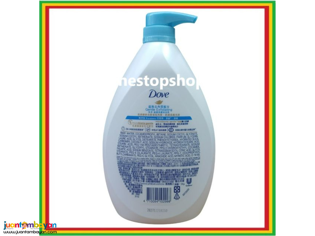 Dove Go Fresh Gentle Exfoliating Body Wash 1000mL 多芬 溫和去角質 沐浴露