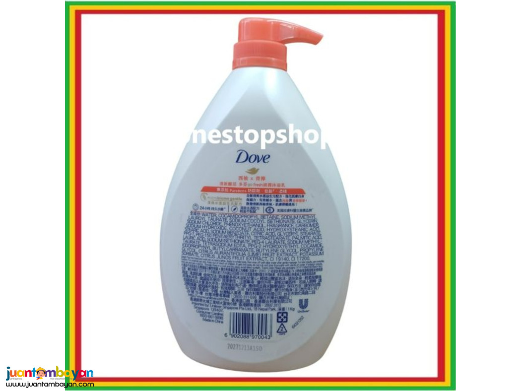 Dove Go Fresh Grapefruit & Lime Body Wash 1000mL 多芬 西柚×青檸 沐浴露