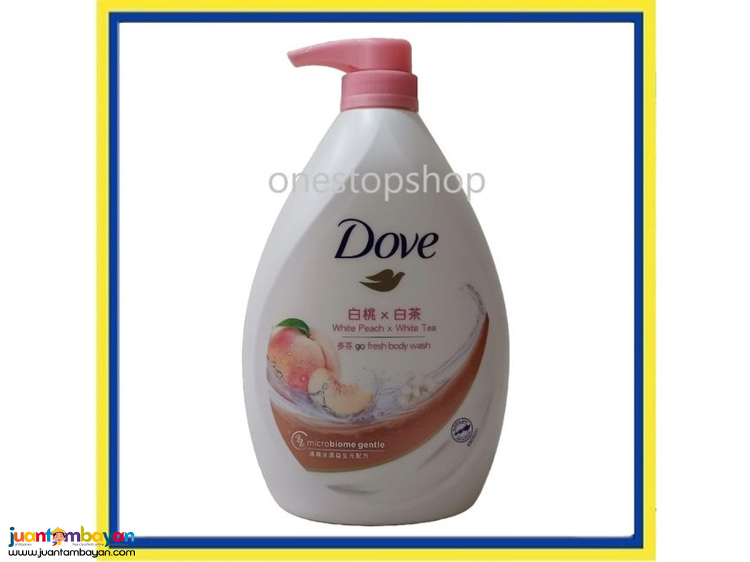 Dove Go Fresh White Peach + White Tea  Body Wash 1000mL 多芬 白桃×白茶  沐浴露