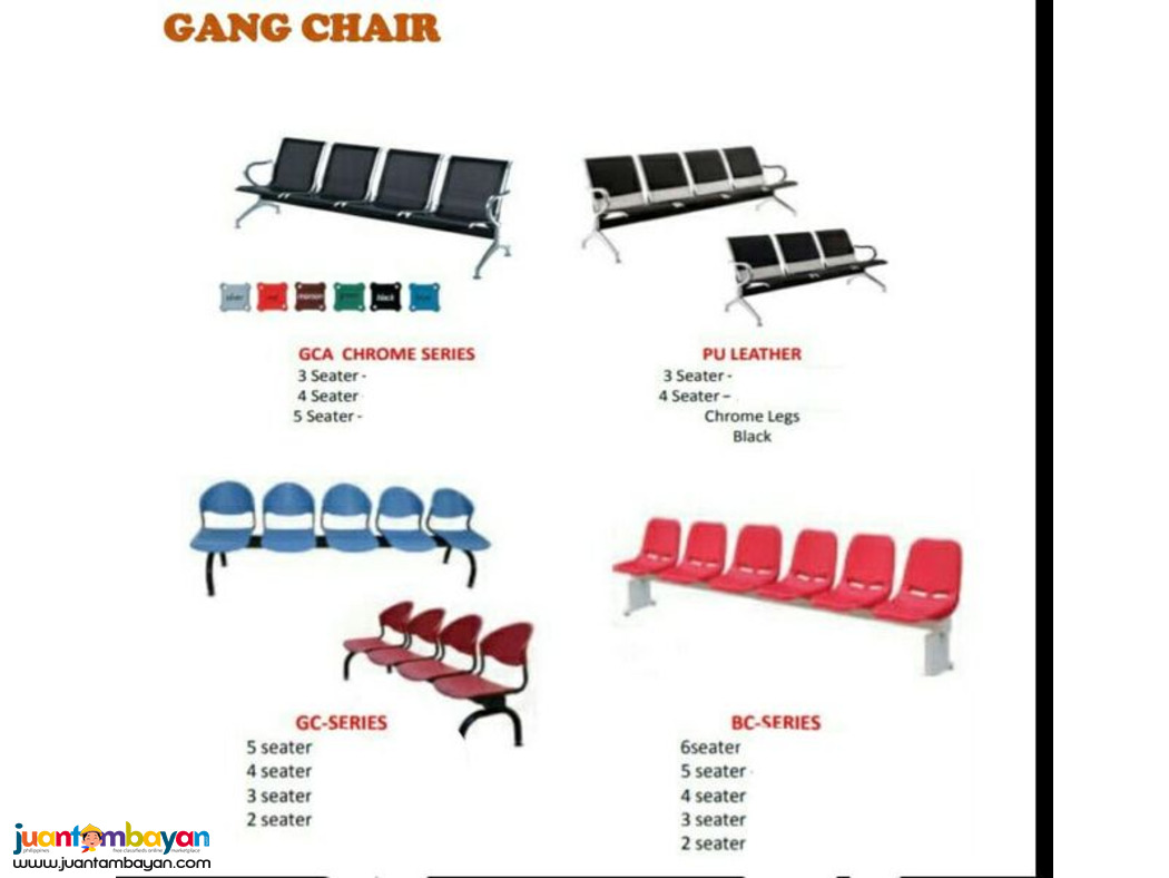 plastic gang chair/waiting area