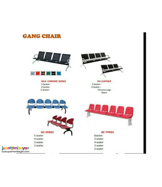 plastic gang chair/waiting area