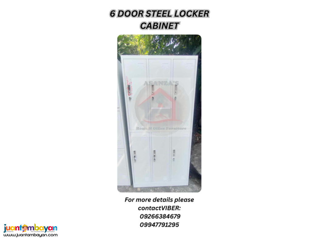 6 AND 9 DOOR STEEL LOCKER CABINET