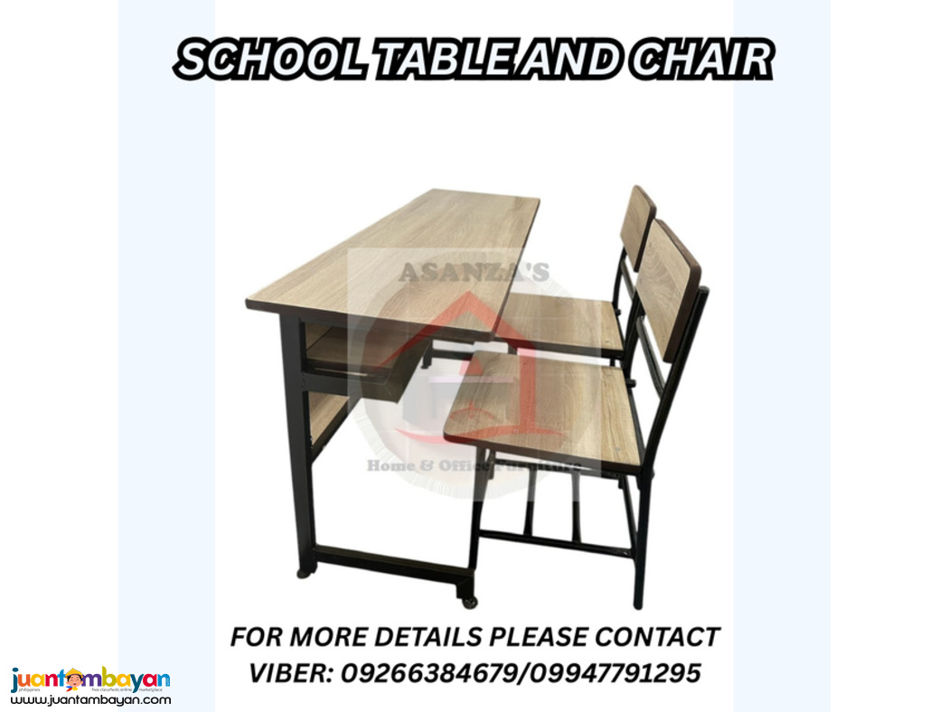 SCHOOL TABLE AND CHAIR