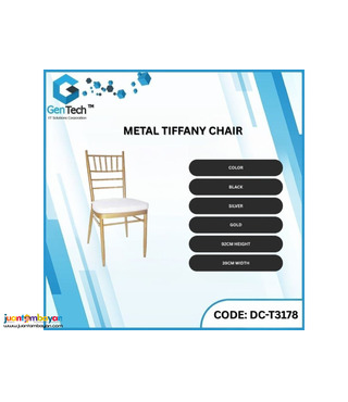 Vintage Tiffany-Style Metal Dining Chair