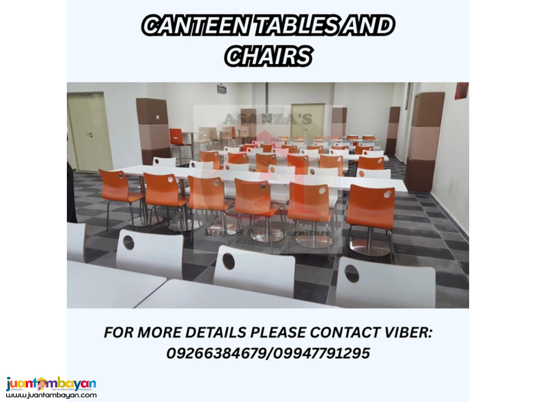 CANTEEN TABLES AND CHAIRS