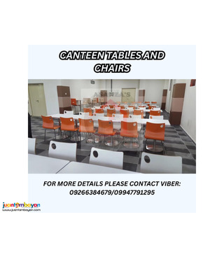 CANTEEN TABLES AND CHAIRS