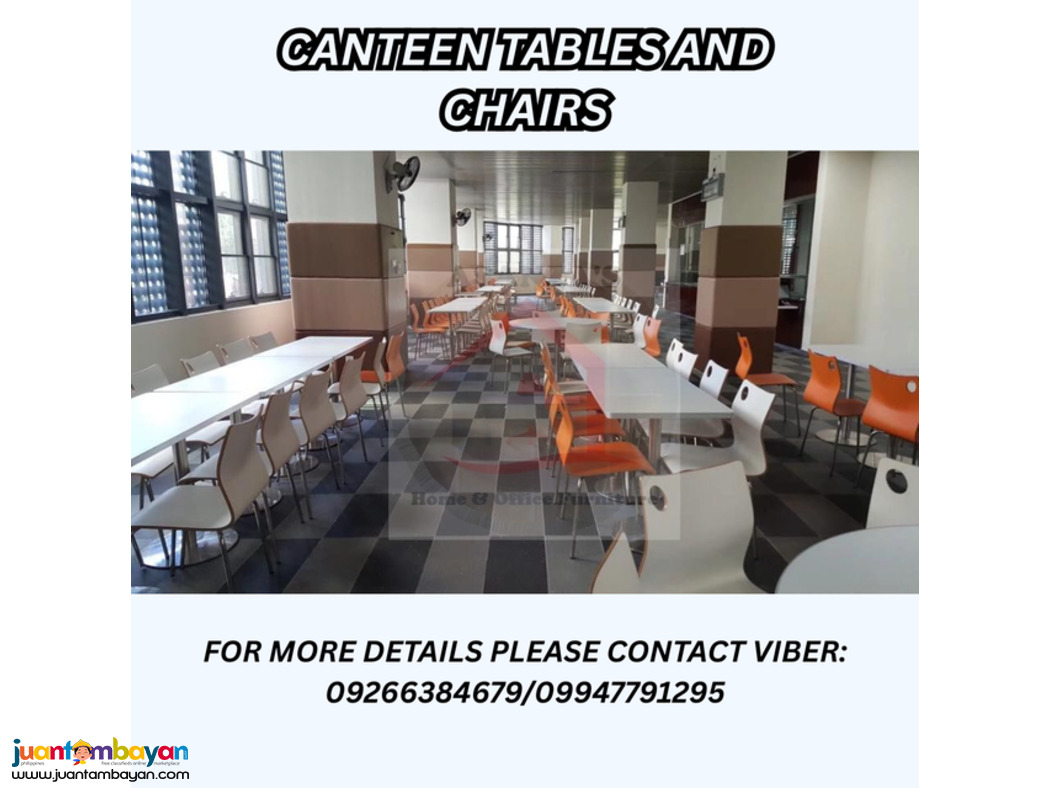 CANTEEN TABLES AND CHAIRS