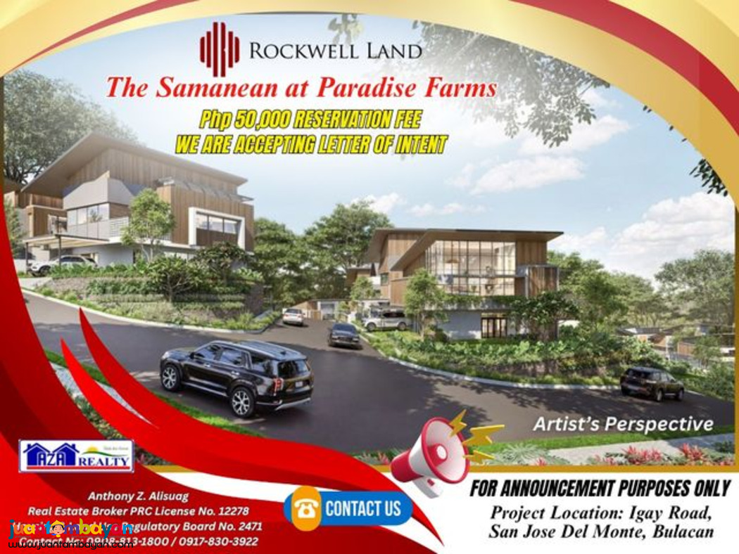 50K Reservation Fee Samanean Residential Lot in Bulacan