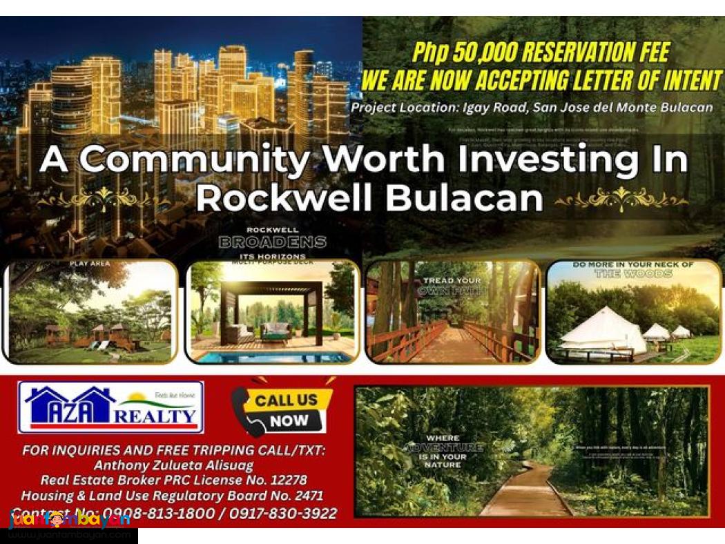 rOCKWELL Lot For Sale in San Jose Del Monte Bulacan