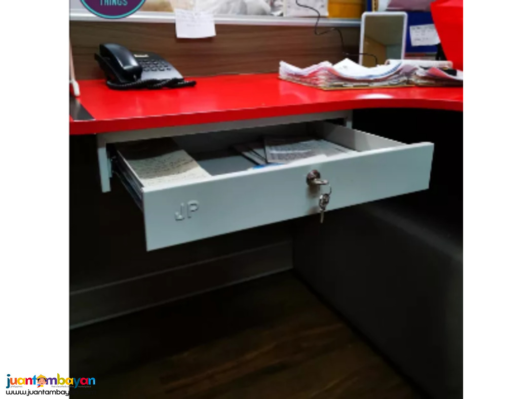 steel drawer with lock diy install under table