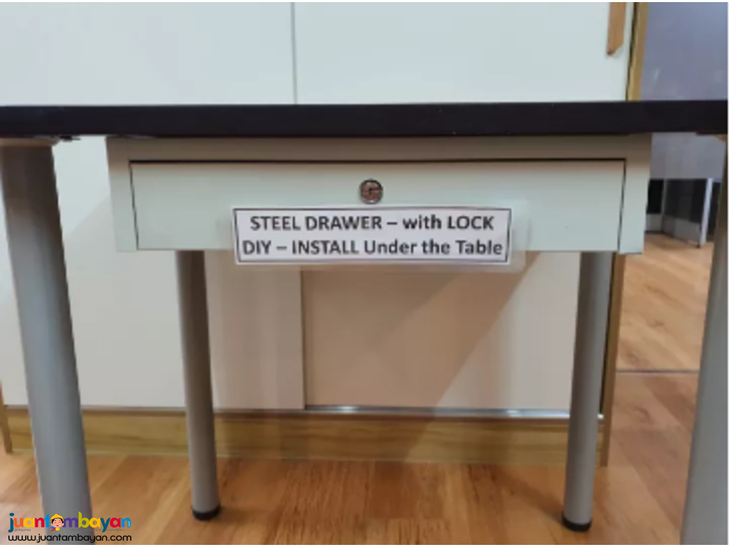 steel drawer with lock diy install under table